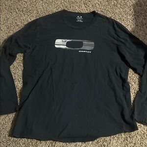 Oakley Men's Dark Gray Long Sleeve Tee